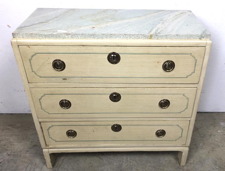 Painted 3 drawer chest (1 of 6)