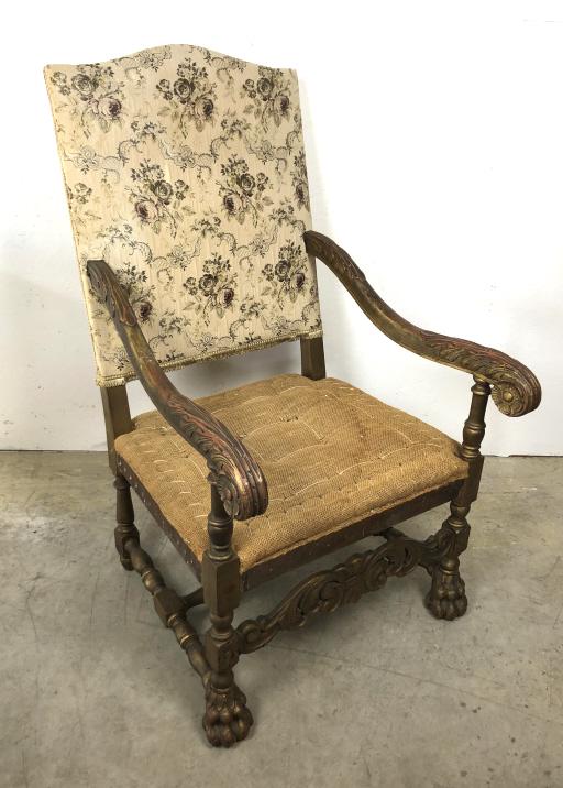 Jacobean style throne chair (1 of 6)