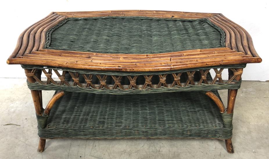 Bamboo and rattan low table (1 of 4)