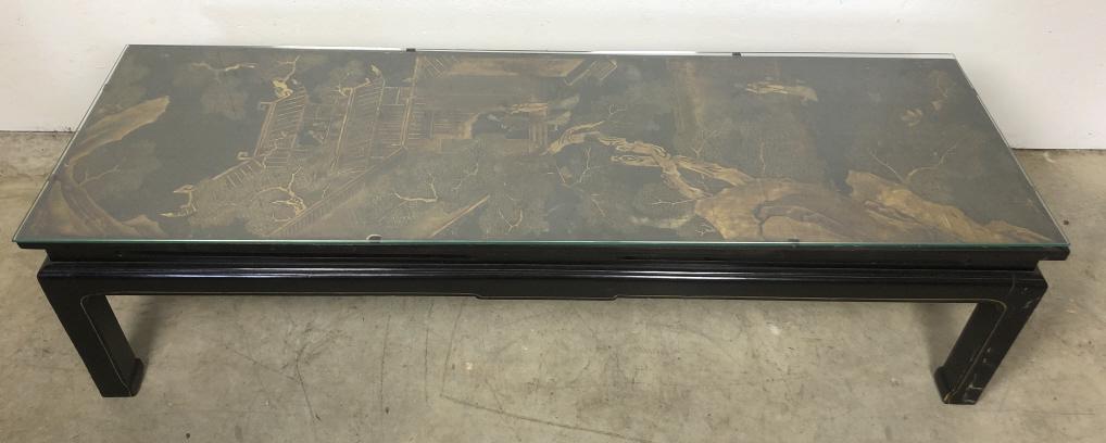 Asian chinoiserie panel low table (1 of 7)