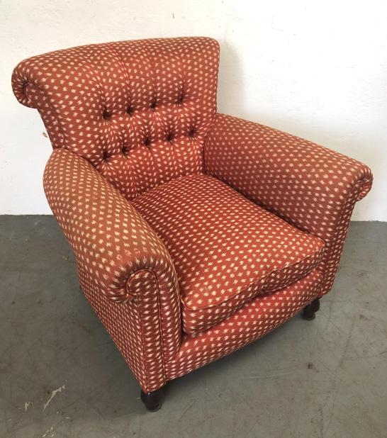 George Smith style upholstered armchair (1 of 7)