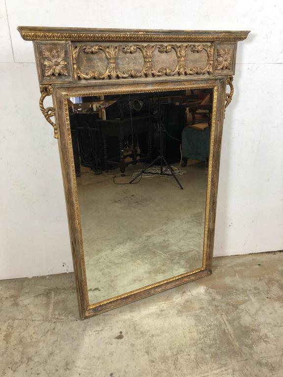 Neoclassical style framed mirror (1 of 5)
