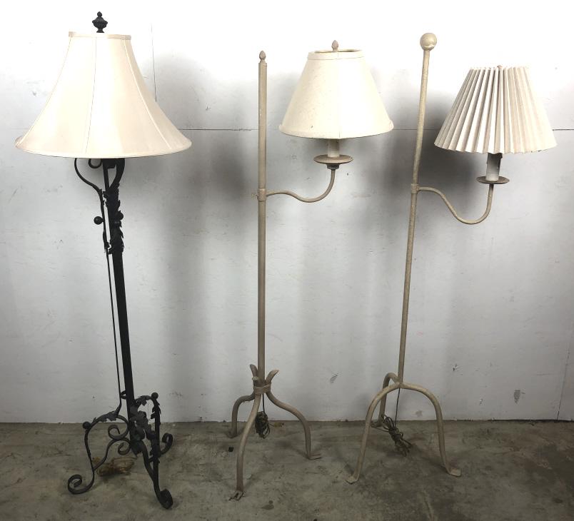Wrought iron floor lamp (1 of 6)