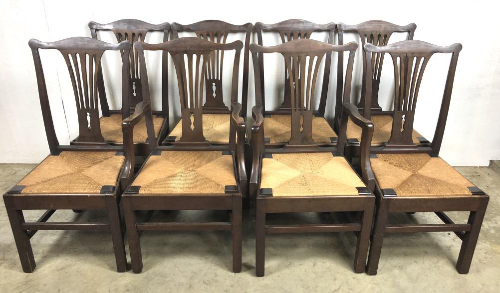 Set of eight American mahogany dining chairs (1 of 9)