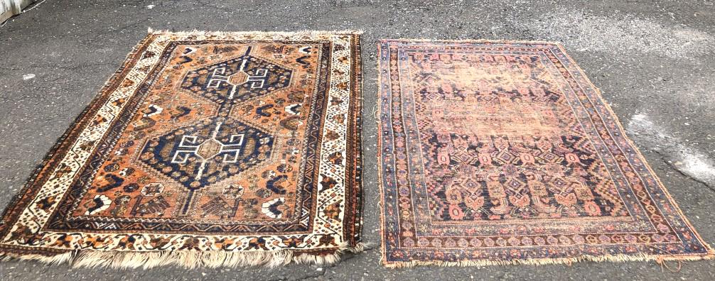 Two antique Persian rugs (1 of 8)