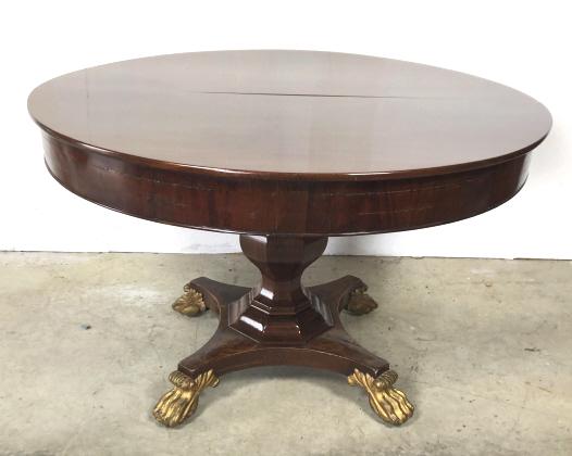 Regency style mahogany style center table (1 of 5)
