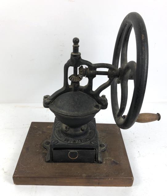 Shore coffee grinder: 21"h x 21" w x 12"d Condition, overall wear