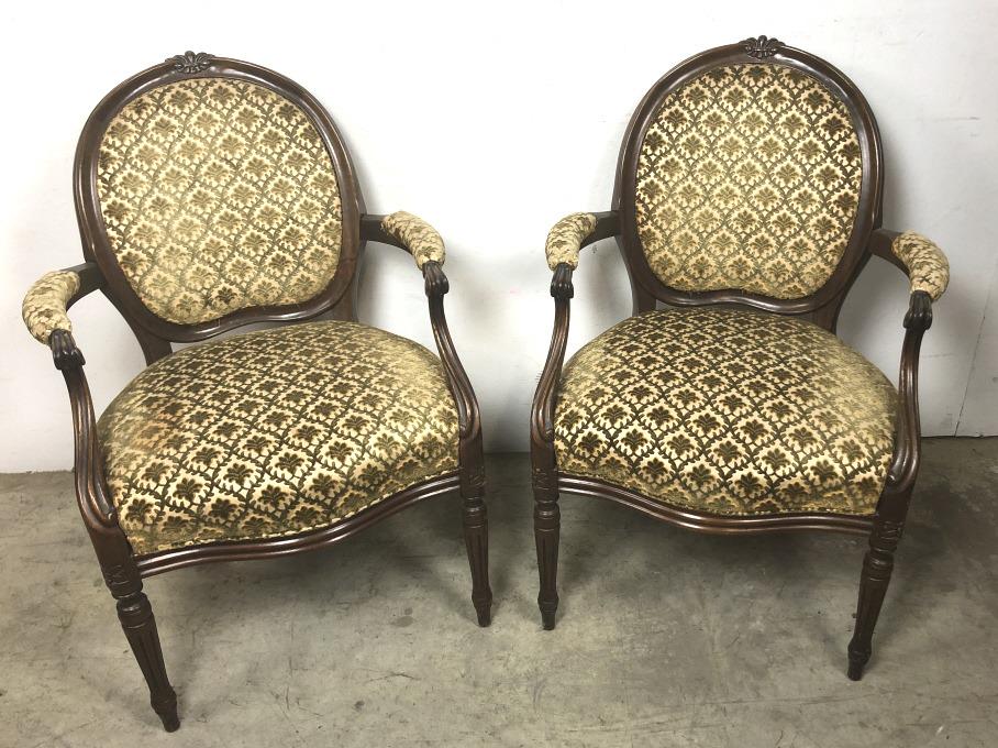 Pair of Louis XVI fauteuils (1 of 6)