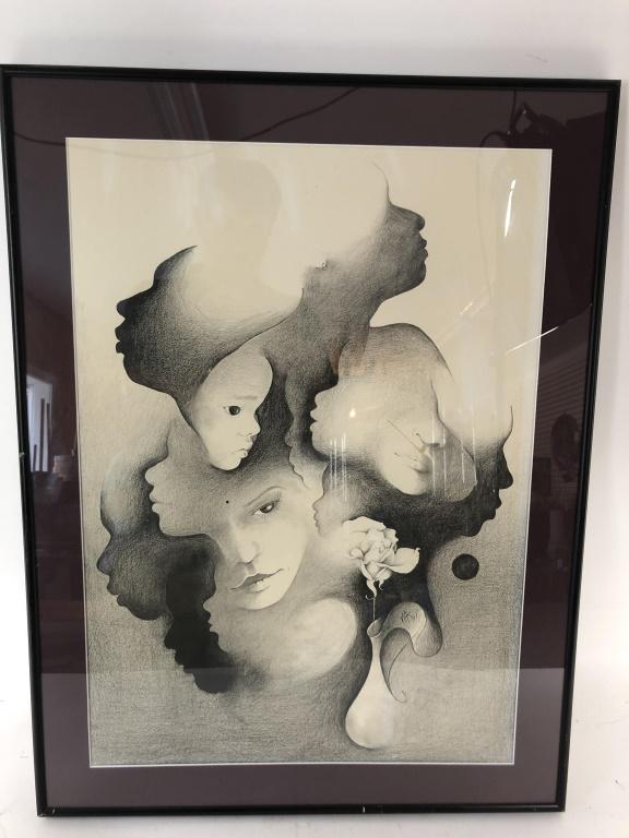 Abstract faces print (1 of 5)