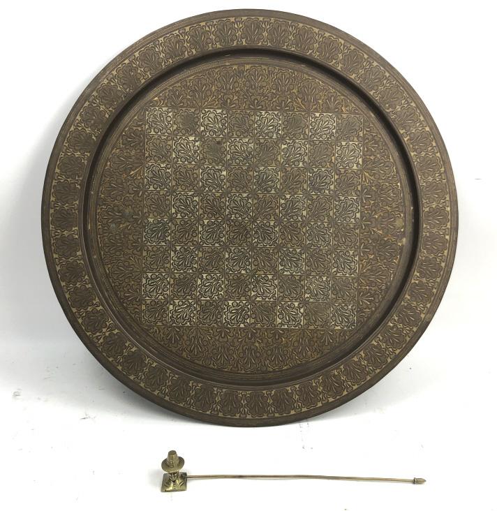 Brass tray and candle snuffer (1 of 5)