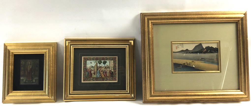 Religious oil painting on board (1 of 7)