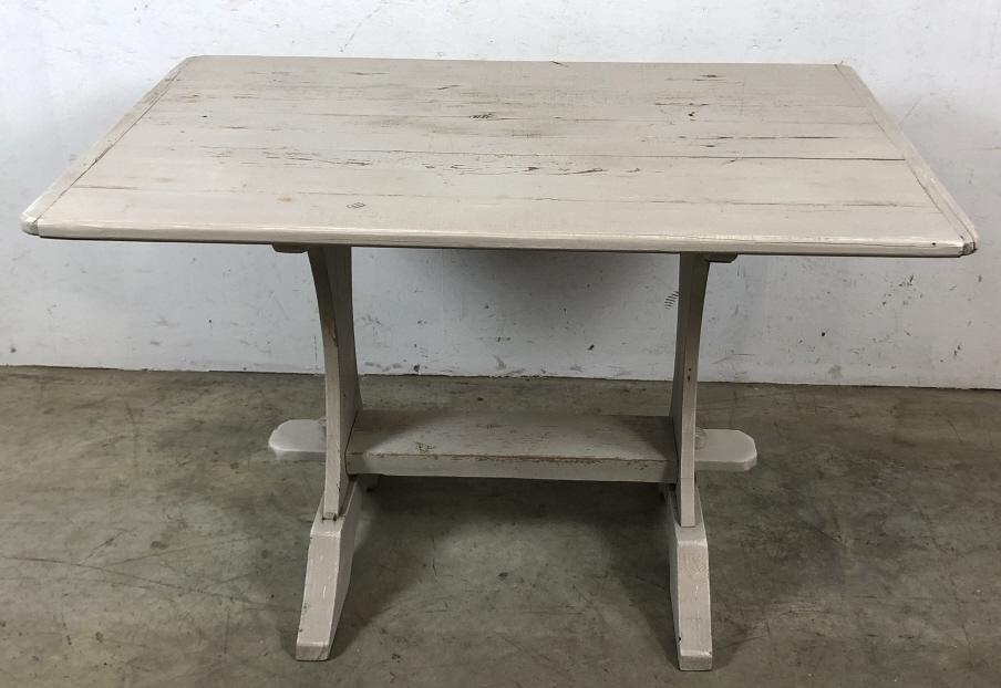 Cream painted trestle table (1 of 5)
