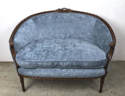 Louis XVI style settee: 36"h x 49"w x29"d Condition, good