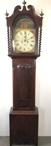 Scottish mahogany tall case clock