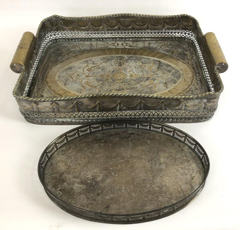 Two silver plated trays (1 of 5)