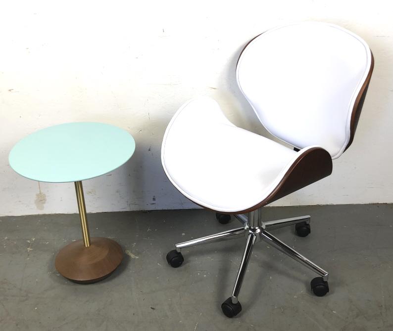 Contemporary desk chair and side table (1 of 5)