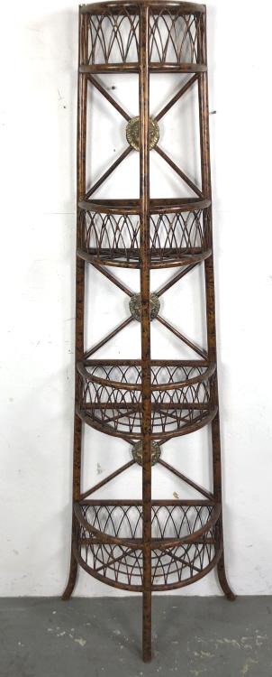 Regency style bamboo etergere (1 of 6)
