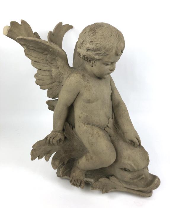 Composition cherub riding fish (1 of 6)