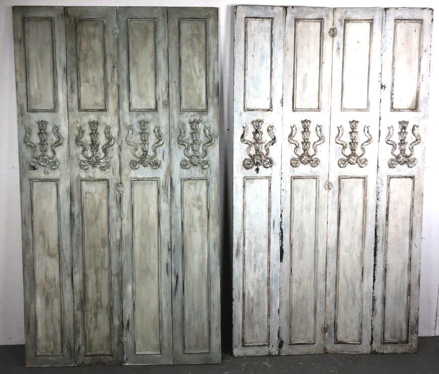 Pair of decorative 4 panel screens (1 of 5)