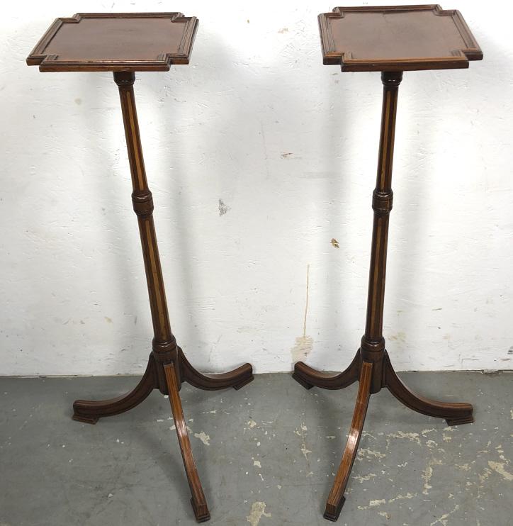 Pair of Regency style mahogany plant stands (1 of 4)