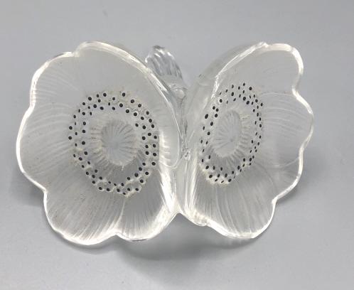 Lalique Anemone crystal flower paperweight (1 of 4)