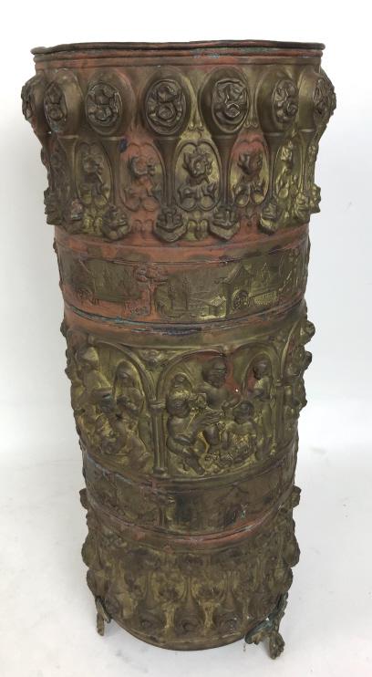 Pressed metal umbrella stand (1 of 4)
