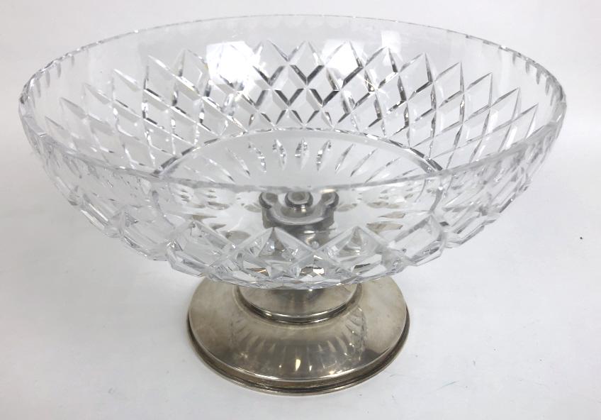 Hawkes crystal and sterling base bowl (1 of 3)