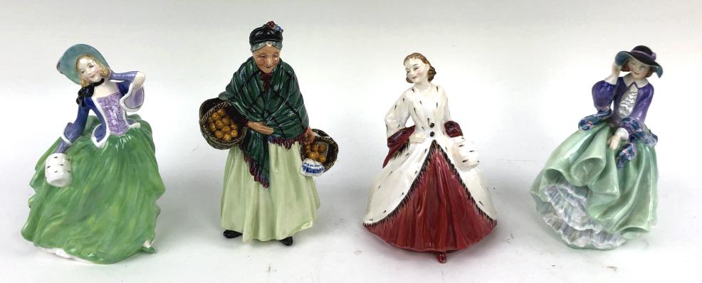 A Group of 4 Royal Doulton Porcelain Figures (1 of 10)