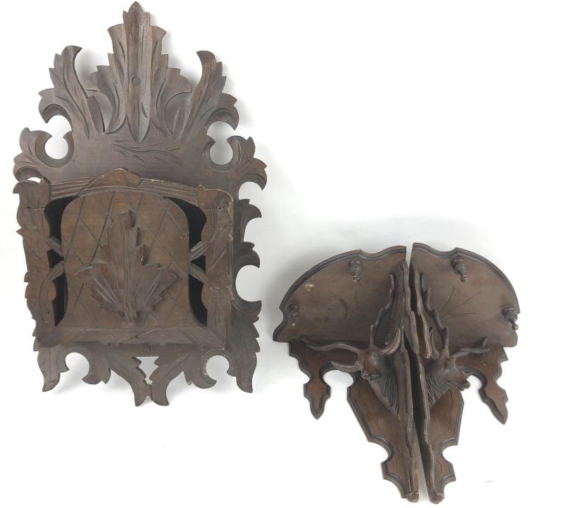 A Pair of Black Forest Style Wall Brackets (1 of 6)
