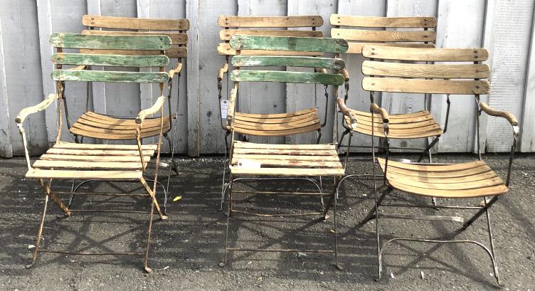 Group of 6 French Folding Chairs (1 of 5)