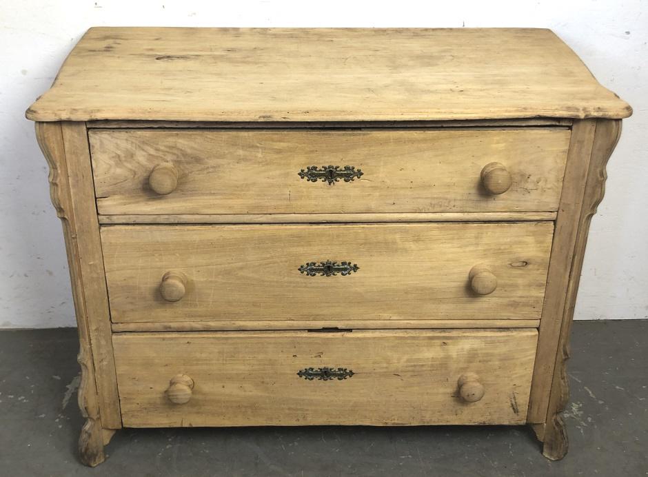 Country Pine 3 Drawer Chest (1 of 5)