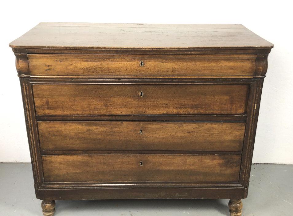 19th Century Continental 4 Drawer Chest (1 of 7)