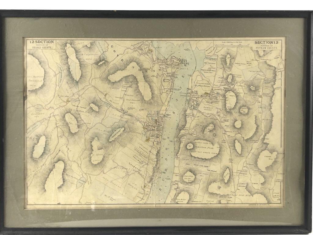 Map of Hudson River at West Point (1 of 7)