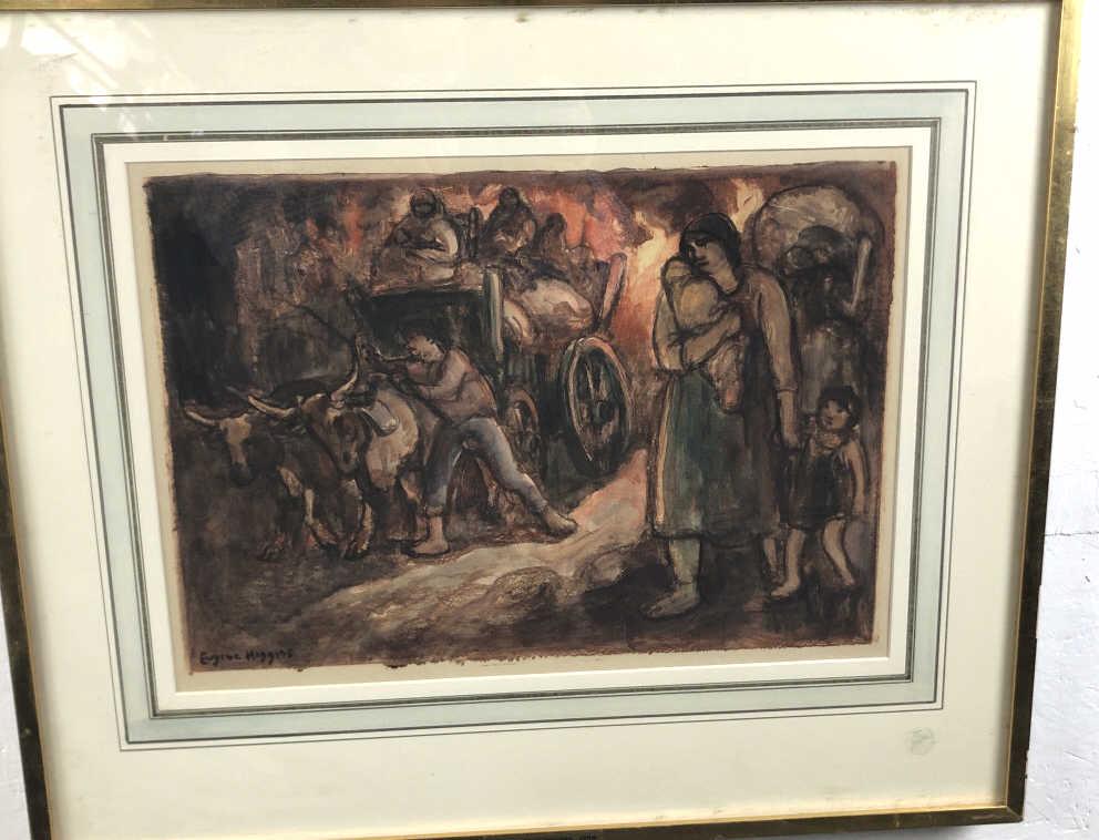 Eugene Higgins Monotype (1 of 5)