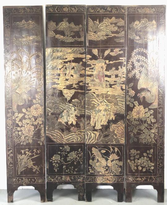 Asian 4 Panel Screen (1 of 10)