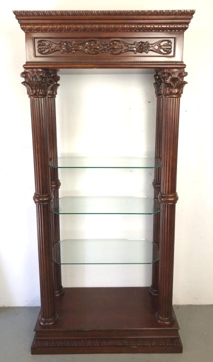 Mahogany Open Display Shelf (1 of 5)