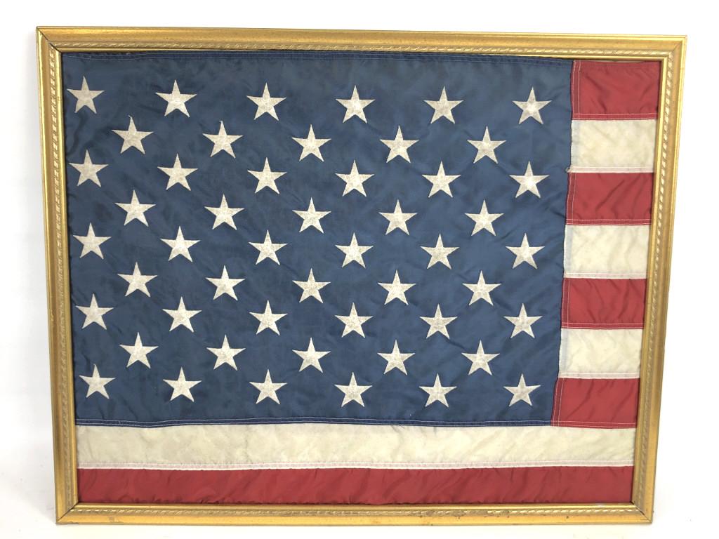 Framed American 50 Star Flag (1 of 3)