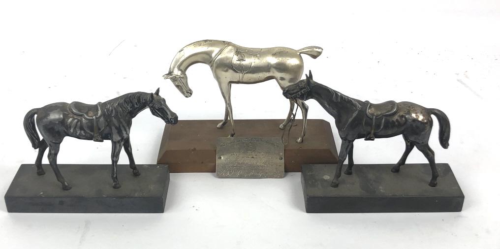 A Pair of Horse Form Bookends Together with horse (1 of 6)