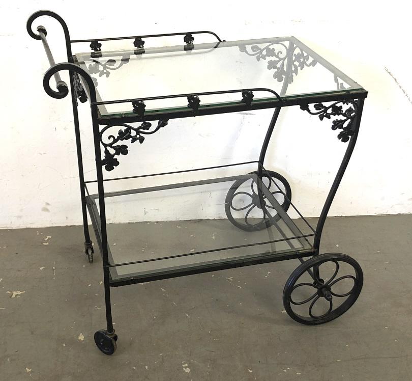 Woodard Patio Drink Cart 33 1/4" x 31 1/4" w x 22 1/2" (1 of 3)