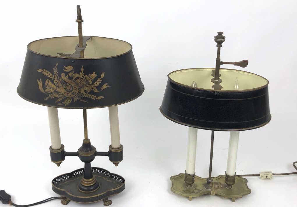 2 Bouilotte Lamps The tallest lamp is 19" h. (1 of 5)