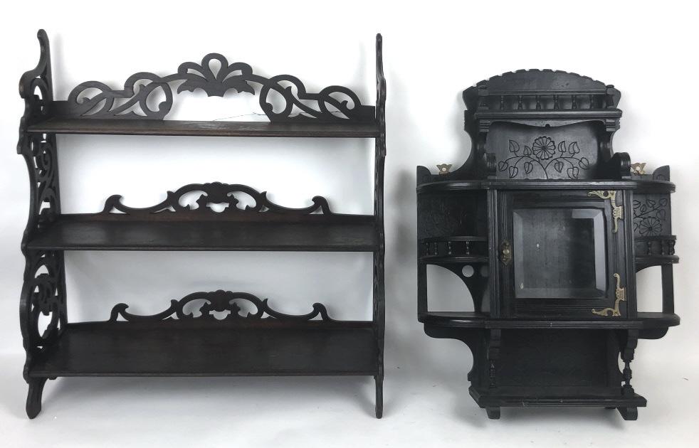 2 Hanging Wall Shelves Larger 29" h x 27" w x 9" d. (1 of 7)