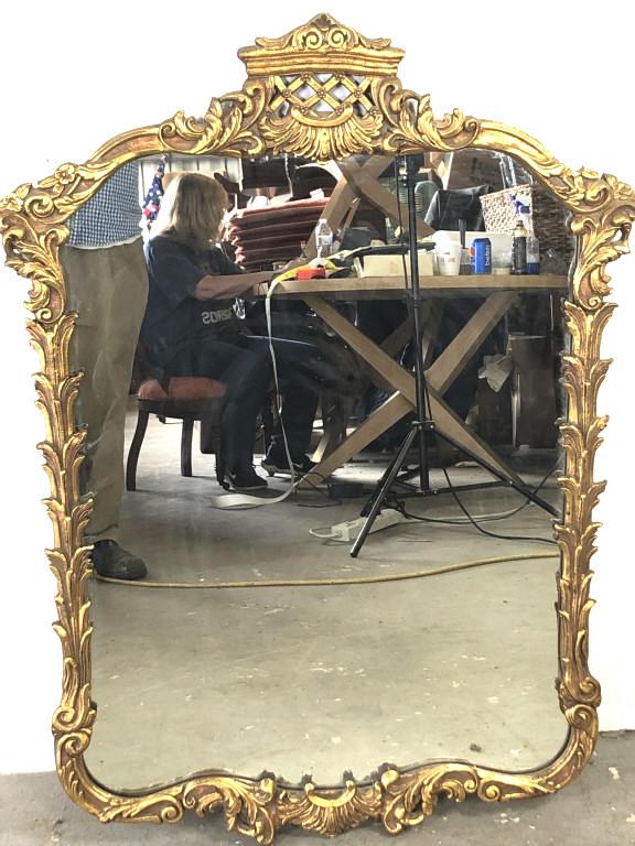 Neoclassical Style Gilt Frame Mirror 42'h x 31"w (1 of 4)