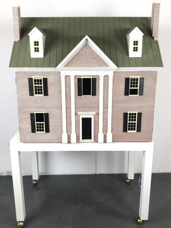 Large Doll House Together with table. The doll house is (1 of 6)
