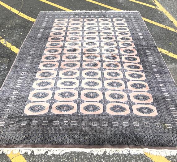 Bokhara Style Rug 11' x 7' 10 1/2" Condition, some (1 of 7)