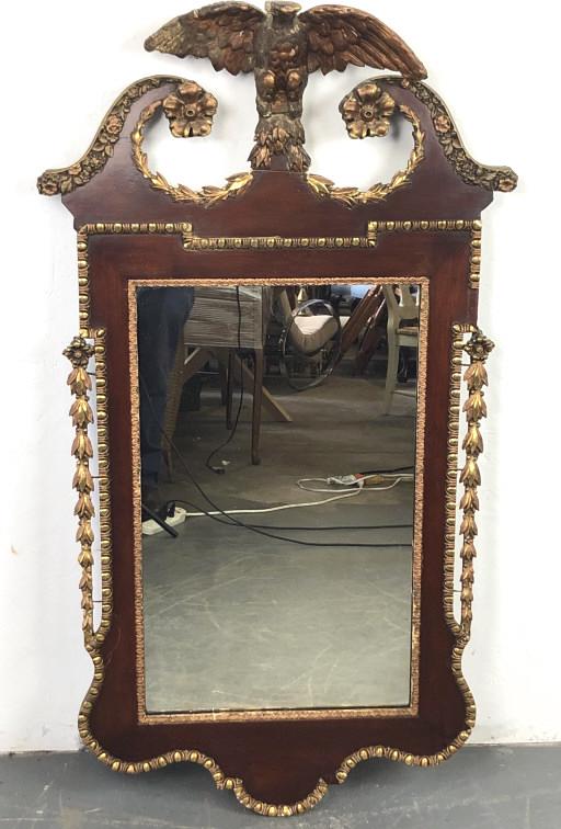 Federal Style mahogany mirror 19th Century  50"h x 27 (1 of 7)