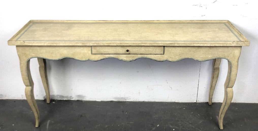Swedish Style Painted One Drawer Console 29"h x 60"w x (1 of 4)