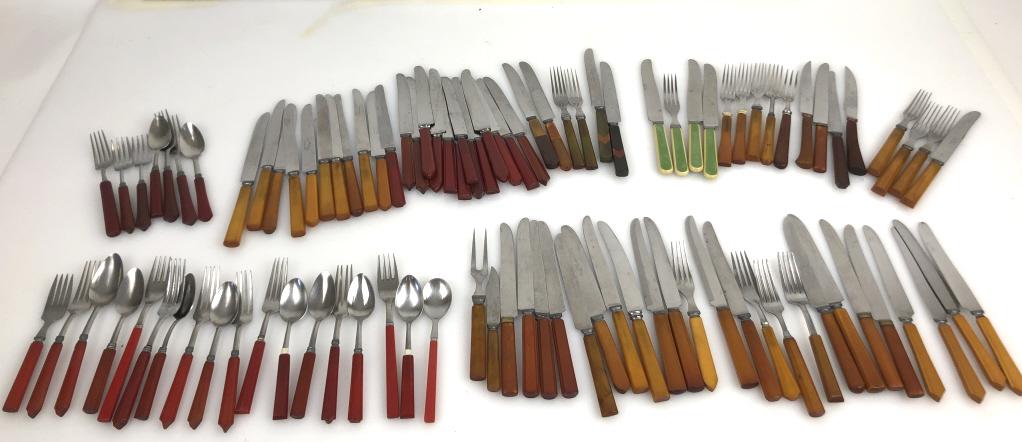Miscellaneous Group of Bakelite Flatware Approximately (1 of 5)