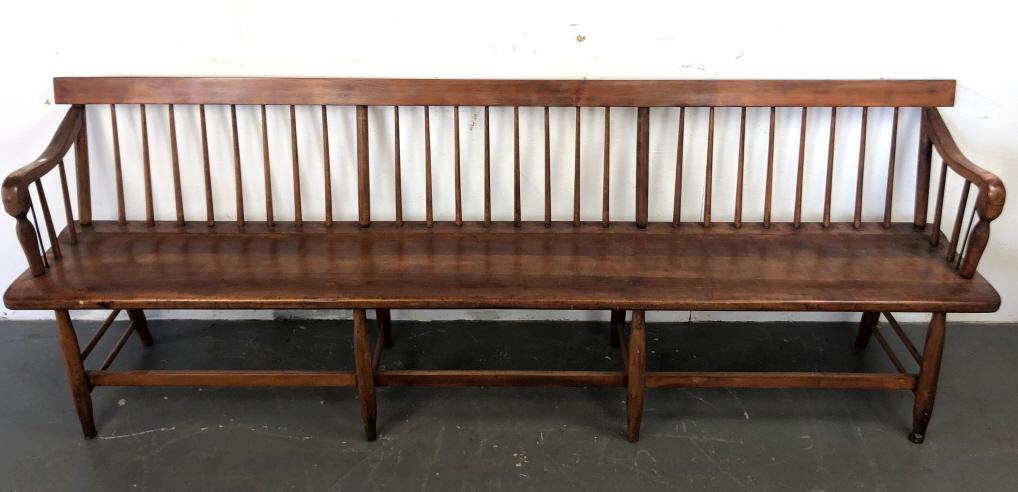 American Walnut Long Bench 33 1/2"h x 96 1/2"w x 17 (1 of 9)