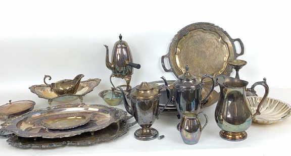 Group of Silverplate Articles Including 3 Formica Brand (1 of 6)