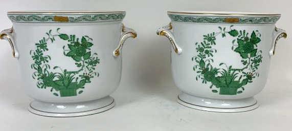 A Pair of Herend Chinese Bouquet Compotes 5 1/2"h x 8" (1 of 6)